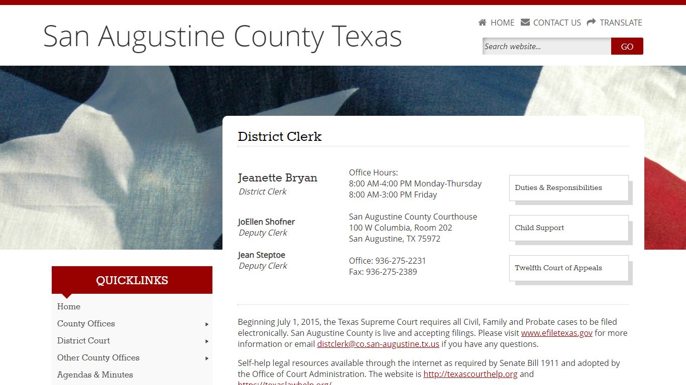 San Augustine County, Texas